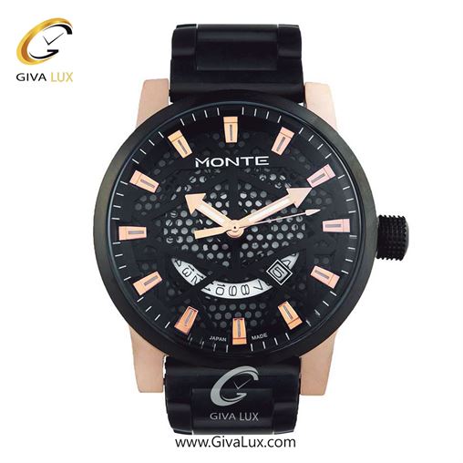 ساعت مچی اورجینال مردانه مونته سه موتوره فول تایم نقره ای | مشکی| مشکی| کد رفرنس M1754324 BLB MONTE M751340 BRG.jpg